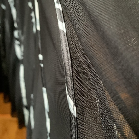 Sleeveless 2 pc dress - sheer with black slip attached underneath - Picture 6 of 6